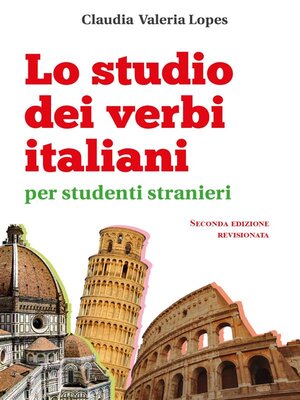 cover image of Lo studio dei verbi italiani per studenti stranieri